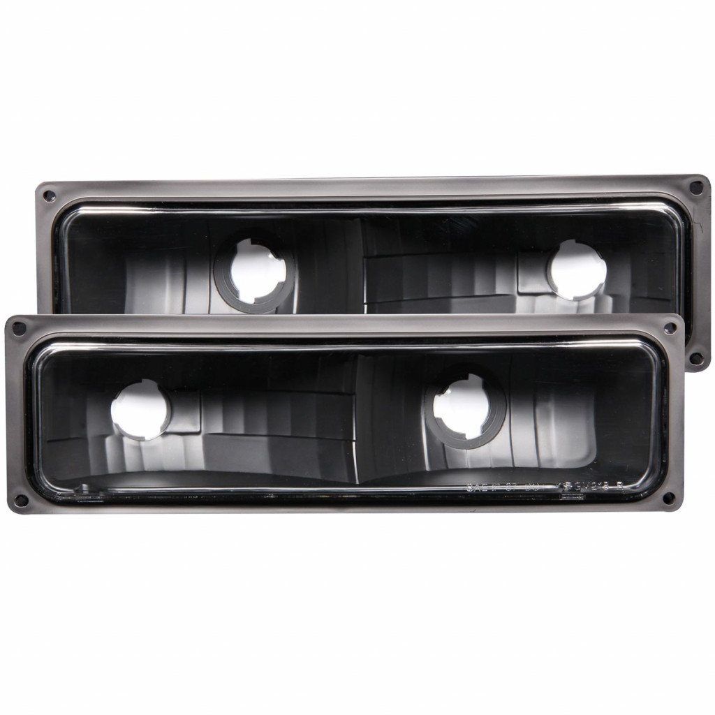 ANZO For Chevy K3500 1991 1992 Parking Lights Euro Black | (TLX-anz511053-CL360A95)