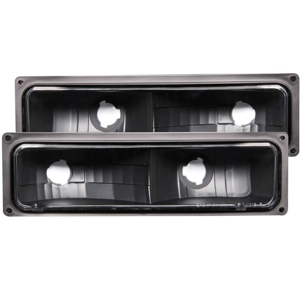 ANZO For Chevy K1500 1991 1992 Parking Lights Euro Black | (TLX-anz511053-CL360A96)