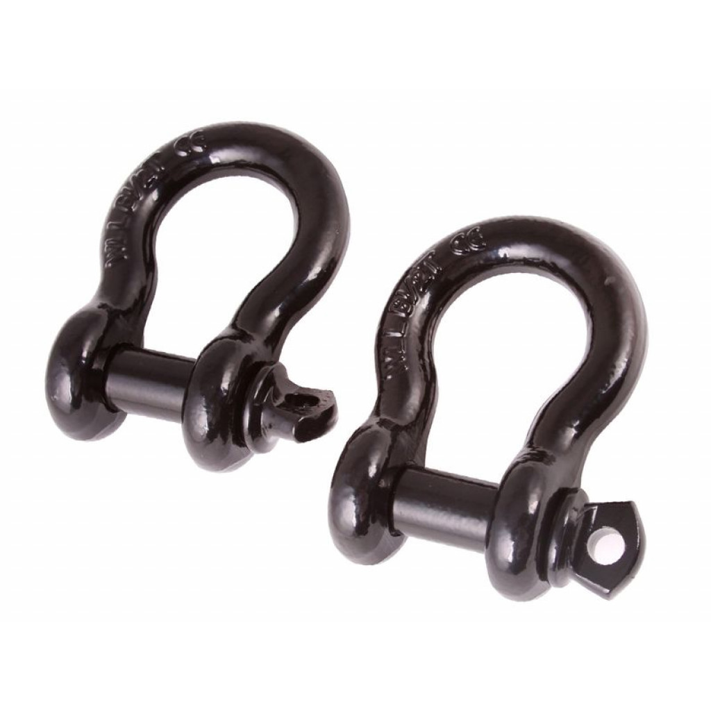 Rugged Ridge Black D-Shackles 3/4 Inches | (TLX-rug11235.04-CL360A70)
