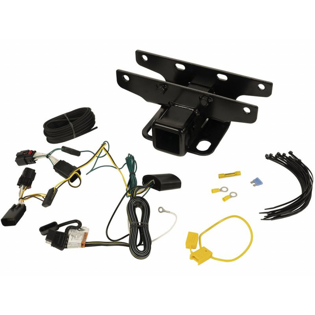 Rugged Ridge For Jeep Wrangler JL 2018-2020 Receiver Hitch Kit w/ Wiring Harness | (TLX-rug11580.57-CL360A70)