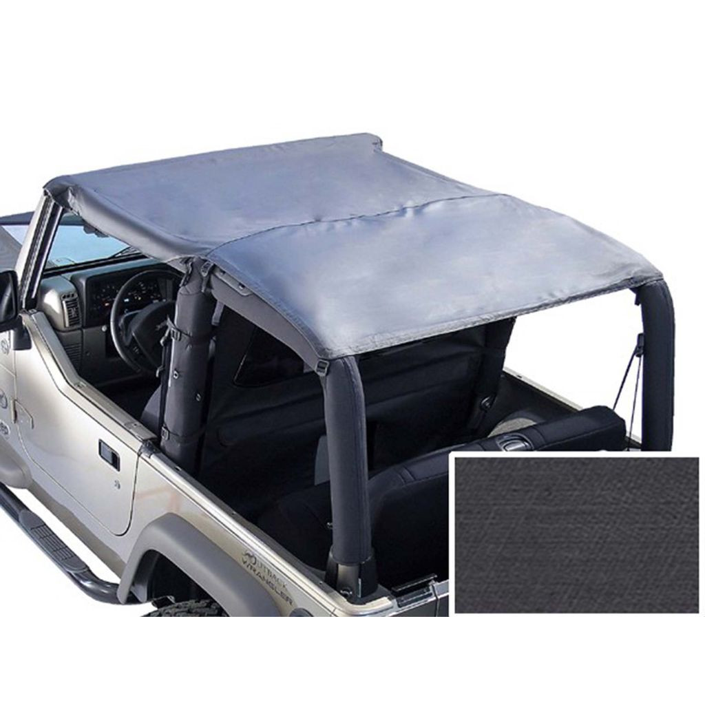 Rugged Ridge For Jeep Wrangler CJ7/YJ 1976-1991 Roll Bar Top Black Denim | (TLX-rug13554.15-CL360A70)