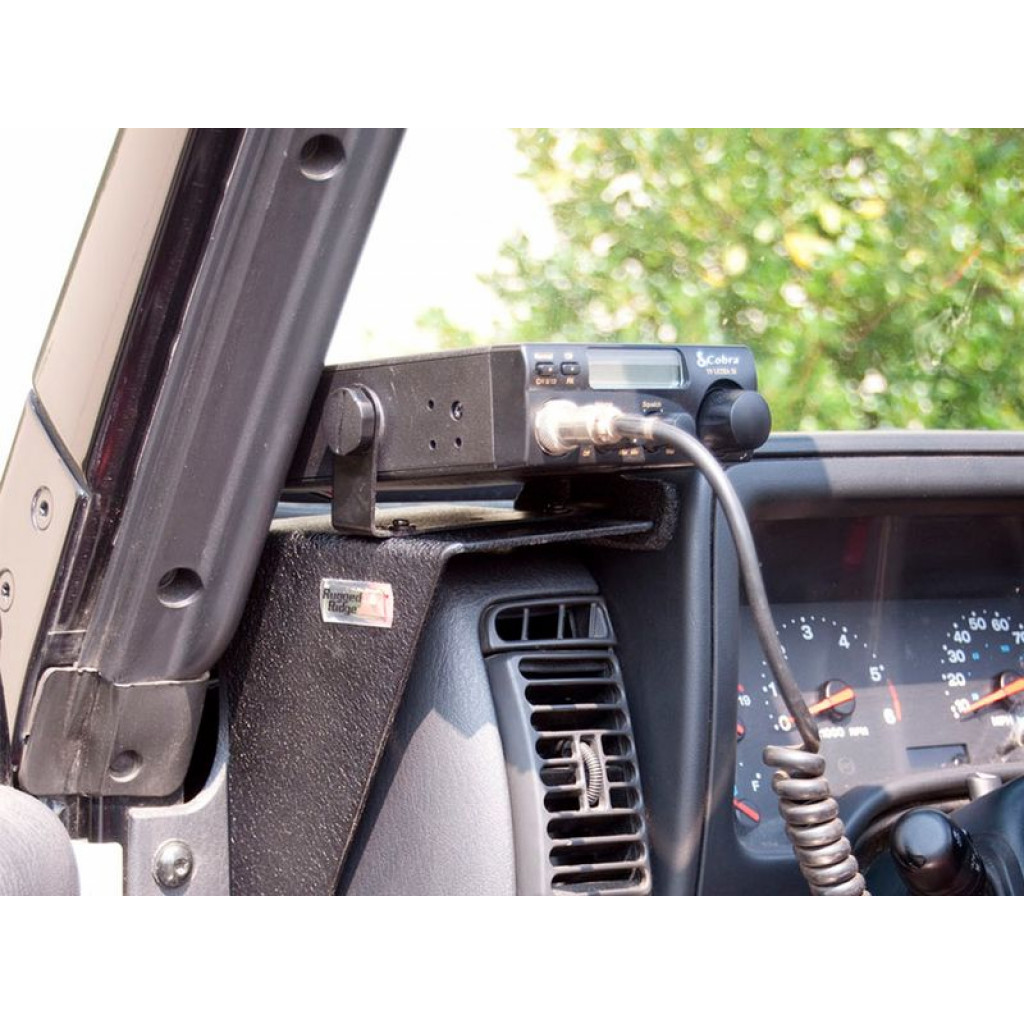 Rugged Ridge For Jeep Wrangler TJ/LJ 1997-2006 CB Radio Dash Mount | (TLX-rug13551.09-CL360A70)