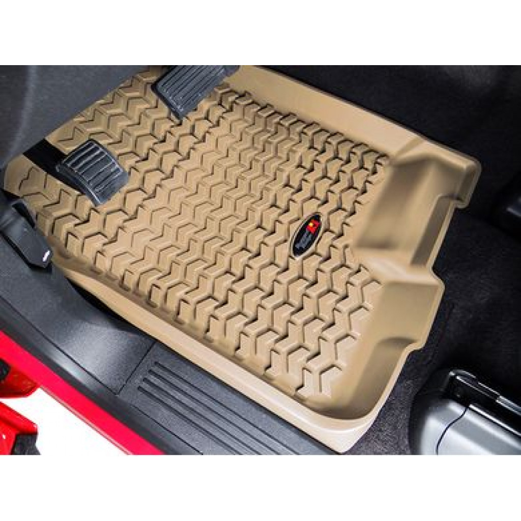 Rugged Ridge For Ford F-250/F-350 11-12 Floor Liner Front Tan Regular/Extended | (TLX-rug83902.08-CL360A70)