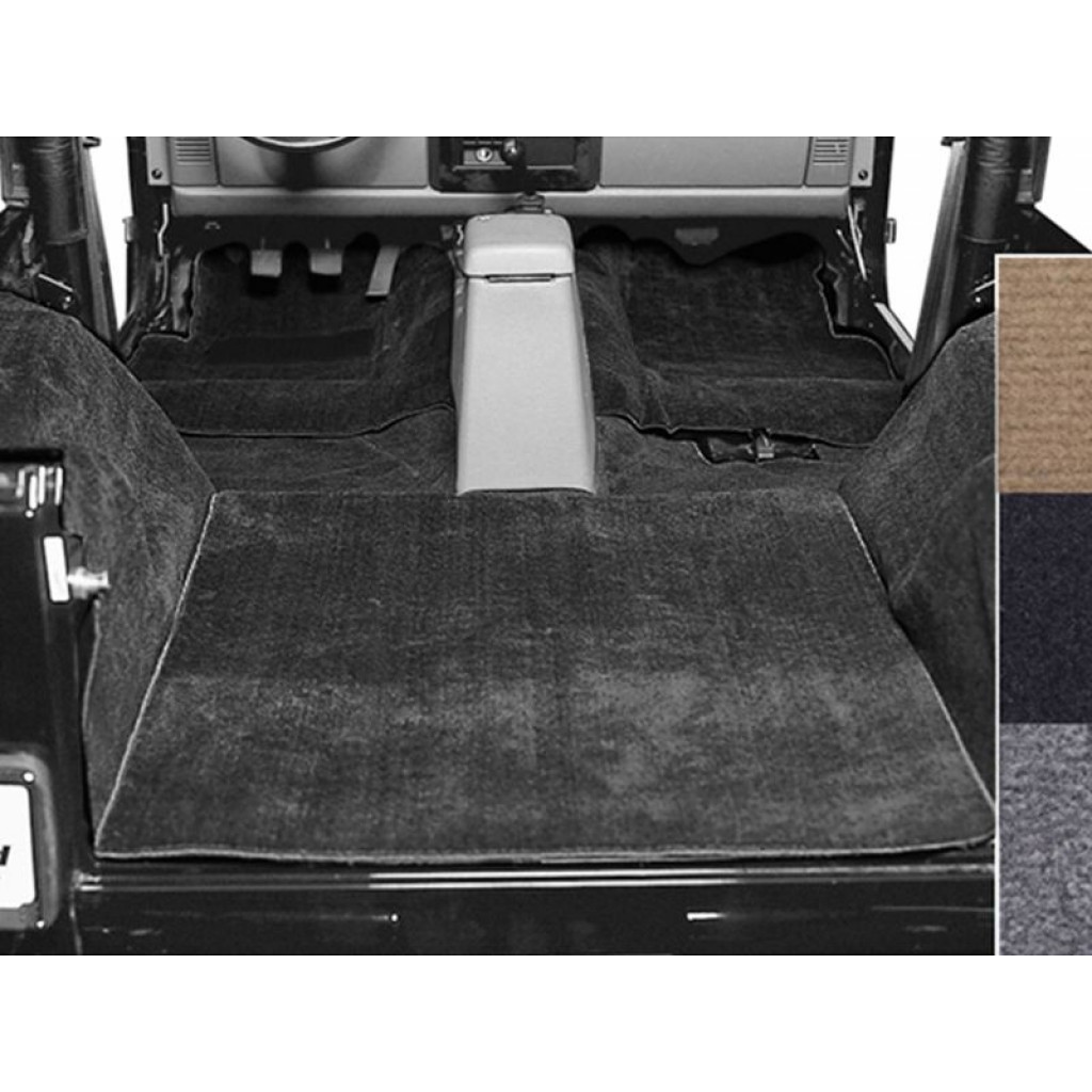 Rugged Ridge For Jeep CJ/Wrangler 1976-1995 Deluxe Carpet Kit Black | (TLX-rug13690.01-CL360A70)