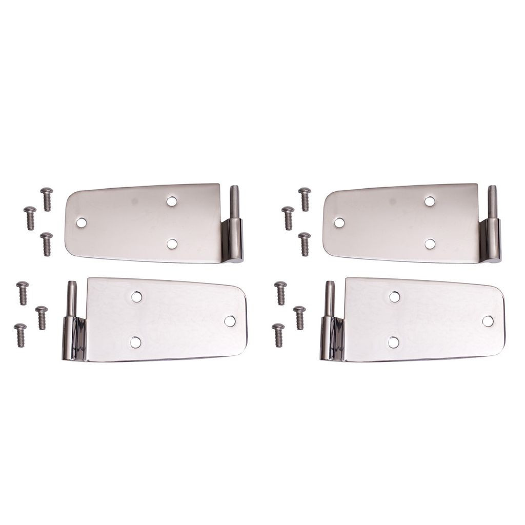 Rugged Ridge For Jeep CJ/Wrangler 1976-1993 Door Hinge Kit Stainless | (TLX-rug11113.01-CL360A70)