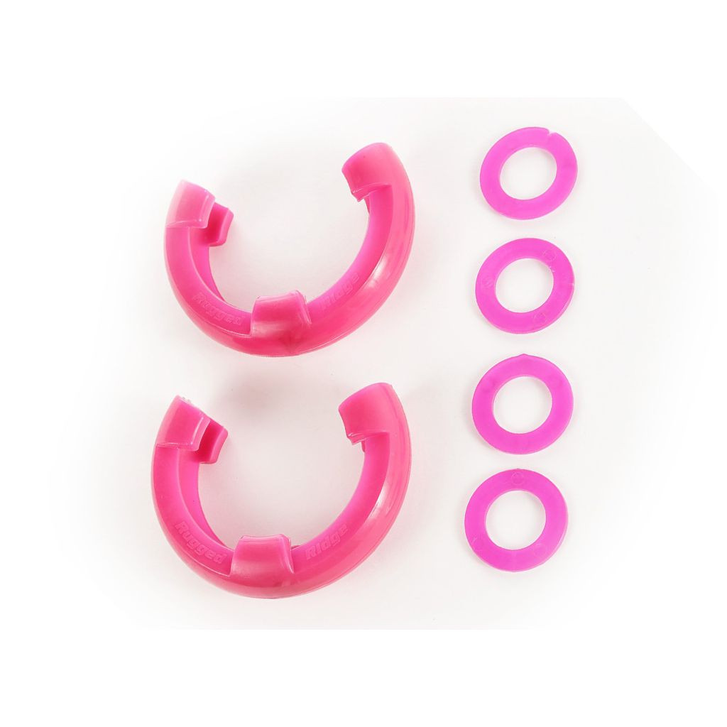 Rugged Ridge D-Ring Isolator Kit | Pink | 3/4 Inches | (TLX-rug11235.34-CL360A70)