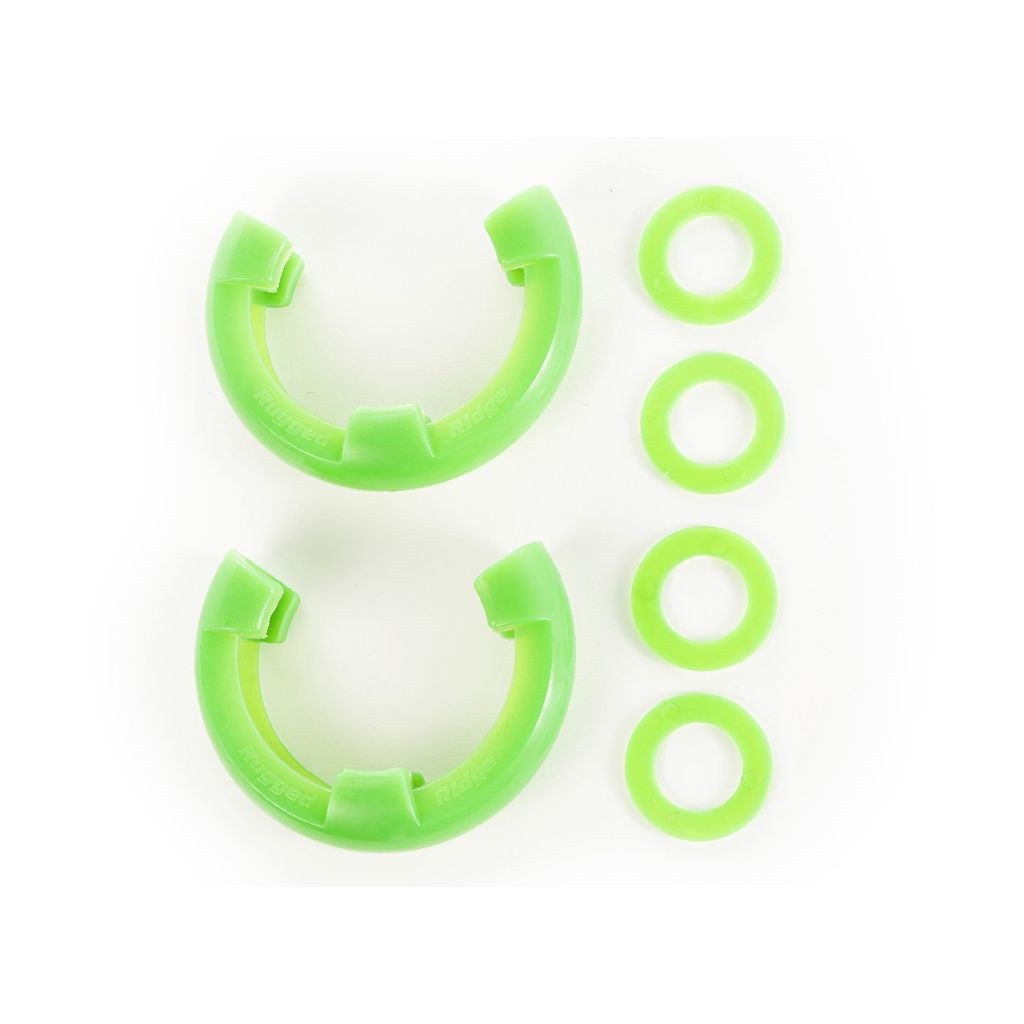 Rugged Ridge D-Ring Isolator Kit | Green | 3/4 Inches | (TLX-rug11235.33-CL360A70)