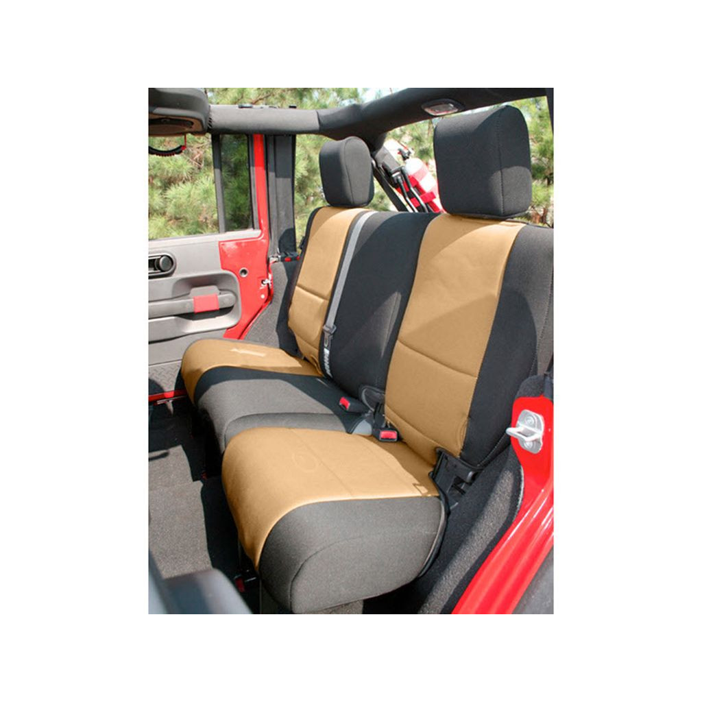 Rugged Ridge For Jeep Wrangler JKU 2007 08 09 10 2018 Neoprene Seat Cover | Rear | (TLX-rug13264.04-CL360A70)