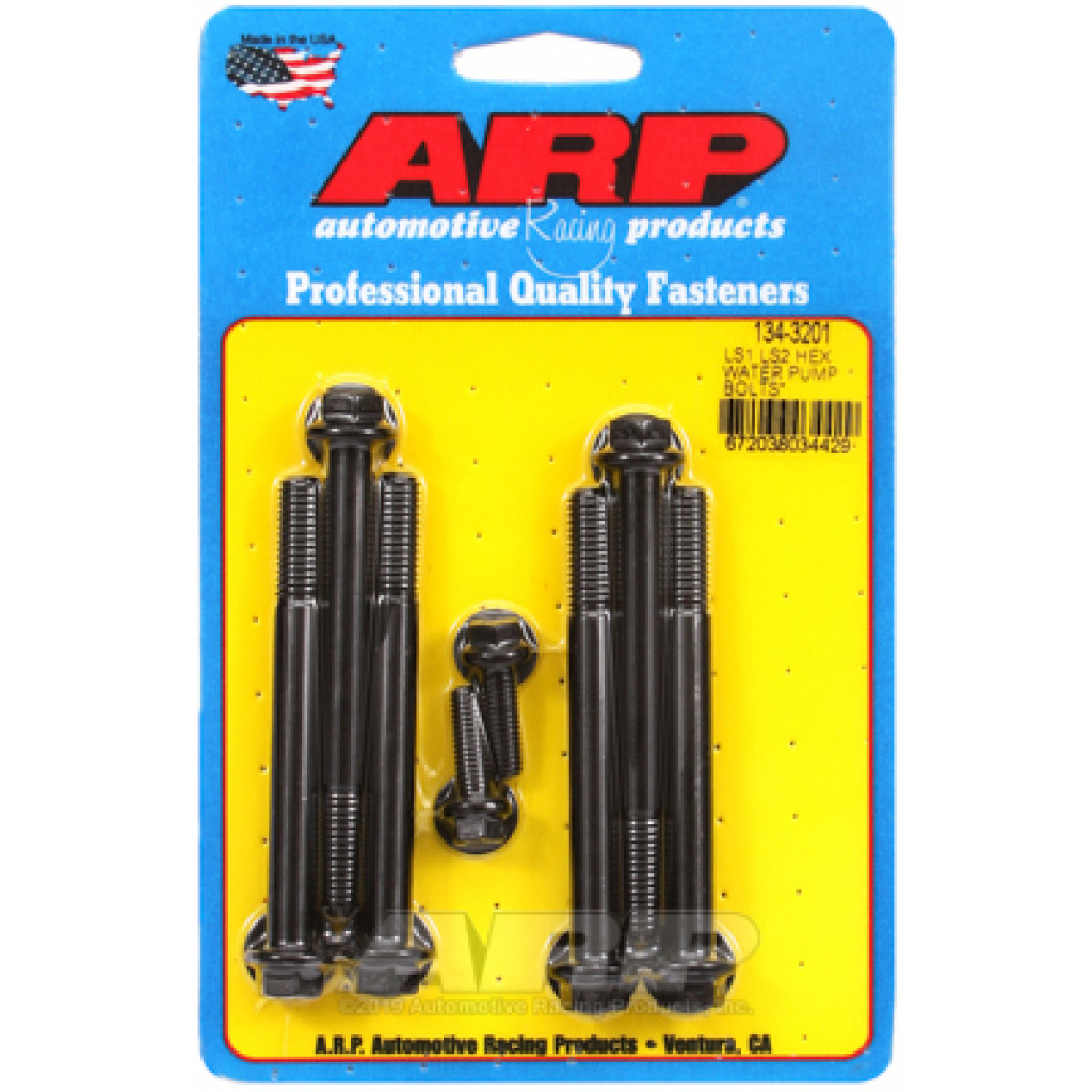 ARP Thermostat Housing Bolt Kit LS1 / LS2 Water Pump w/ Stainelss Steel Hex (TLX-arp134-3201-CL360A70)