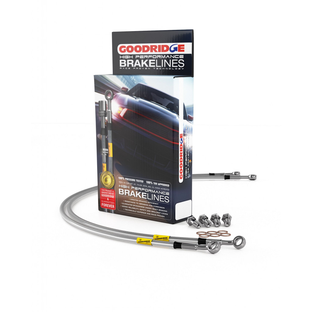 Goodridge For Chevy Caprice 2012-2017 Stainless Steel Brake Line Kit | Police Package (TLX-gri23225-CL360A70)