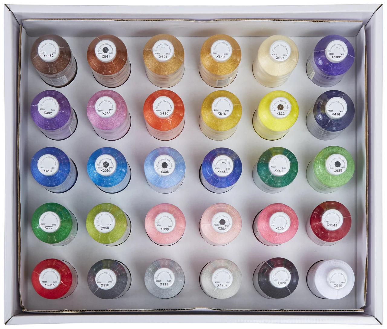 Exquisite Color Fast Thread 30 Color Exquisite 5000 Meter Thread Assortment