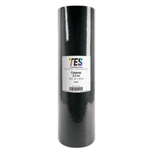Cutaway | Medium 2.5 oz | Black | 46" Rolls