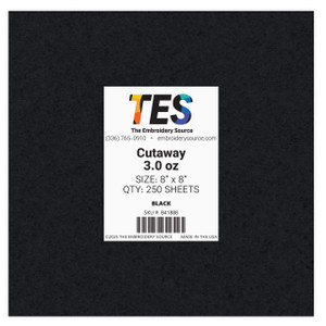 Cutaway | Heavy 3.0 oz | Black | 250 Sheets