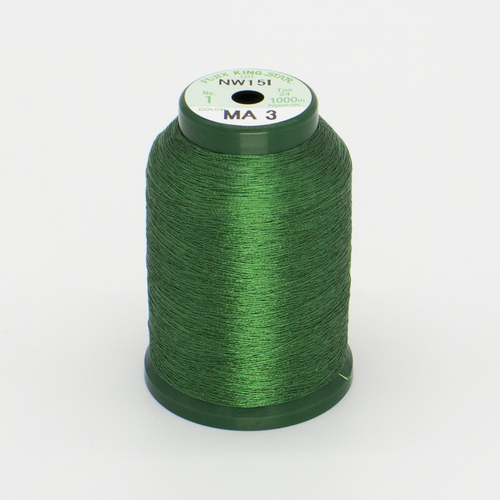 KingStar Metallic Thread MA-3 GREEN - 1000 Meter
