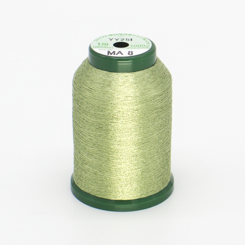 KingStar Metallic Thread MA-8 PALE GREEN - 1000 Meter