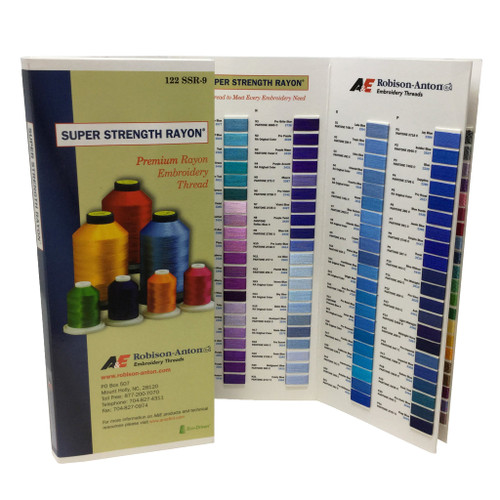 Robison-Anton Super Strength Rayon Thread Color Card
