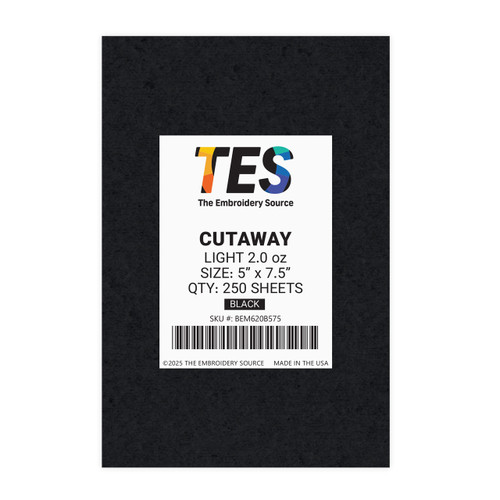 Cutaway | Light 2.0 oz | Black | 250 Sheets