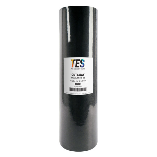 Cutaway | Medium 2.5 oz | Black | 46" Rolls