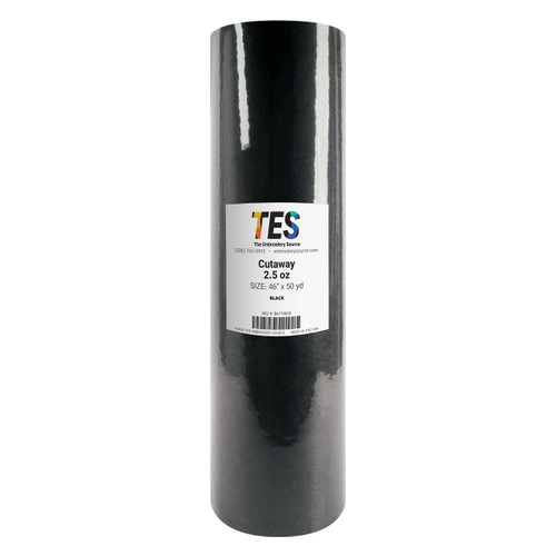 Cutaway | Medium 2.5 oz | Black | 46" Rolls
