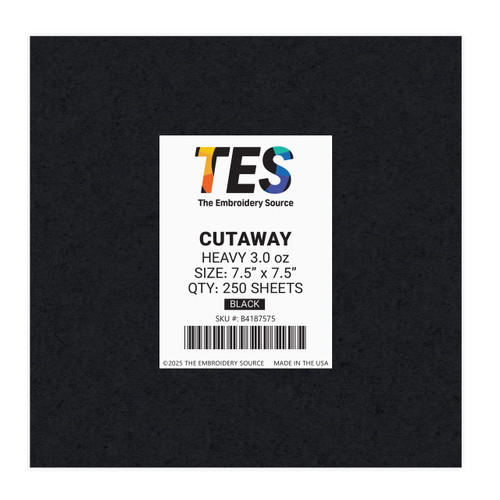 Cutaway | Heavy 3.0 oz | Black | 250 Sheets
