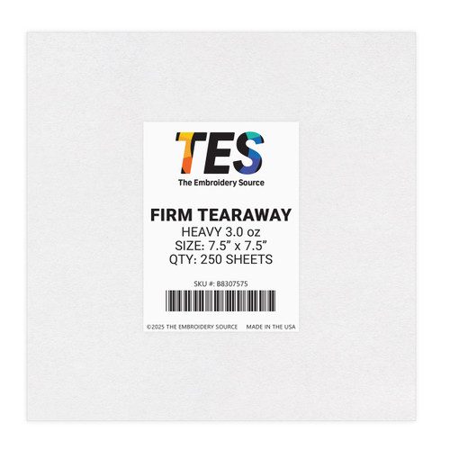 Firm Tearaway | Heavy 3.0 oz | 250 Sheets