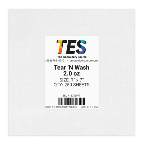 Tear 'N Wash Pre-Cut Sheets Commercial Machine Embroidery Stabilizer Supplier