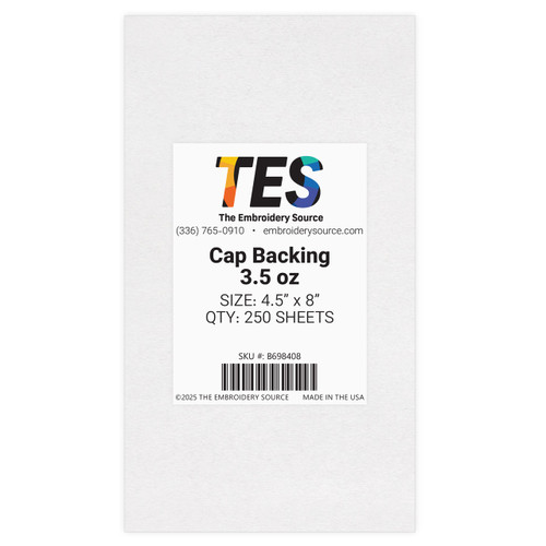 Cap Backing | Extra Heavy 3.5 oz | 250 Sheets