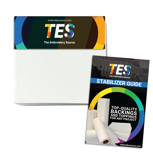 Stabilizer Sample Kit shown with included Stabilizer Guide Booklet