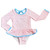 Seersucker Rashguard Swim with Bow