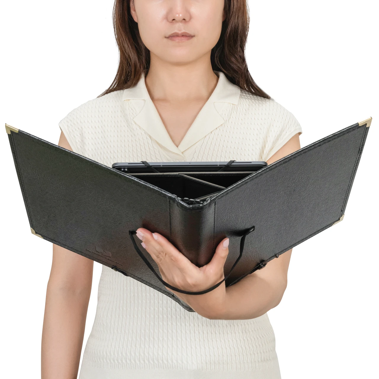 MyPad Folder 2 held by performer