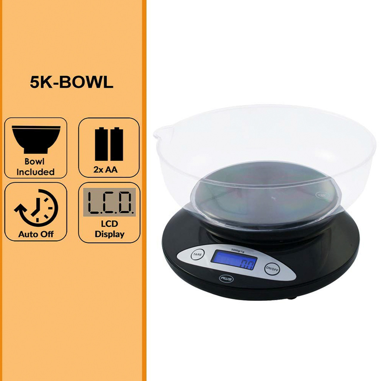  BestAlice Digital Kitchen Scale, 5Kg /1g Highly