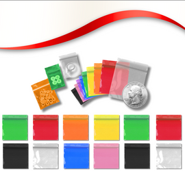 Clear and Color Apple Baggies 2.5 Mil - 1,000/Pack