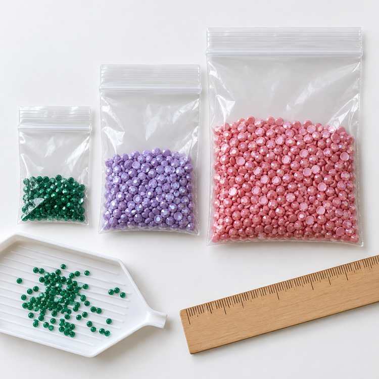 Diamond Painting Pieces Packaging Guide: Size, Thickness and Quantity