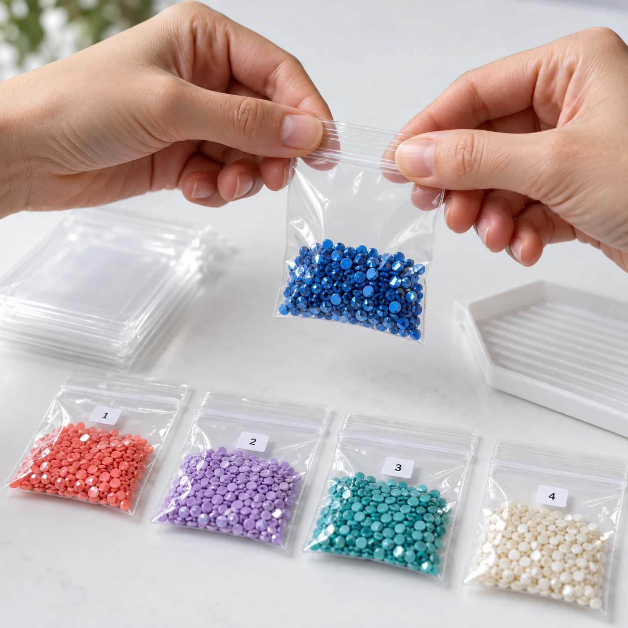 Clear or Colored Bags for Diamond Painting Pieces: What Works Best?