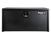 1734500 - 24x24x24 Inch Textured Matte Black Steel Underbody Truck Box with 3-Point Latch