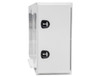 BP964824WLL - White Steel Straight Side Backpack Truck Box with Adjustable Shelving