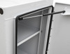 BP964824WLL - White Steel Straight Side Backpack Truck Box with Adjustable Shelving