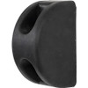 B5801 - D-Shaped Molded Rubber Bumper - 3 x 3-1/2 x 6 Inch Tall - Single