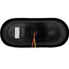 SL62AO - 6 Inch LED Oval Strobe Light With Amber LEDs And Amber Lens