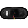 SL62AG - 6 Inch LED Oval Strobe Light With Amber/Green LEDs And Clear Lens