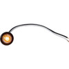 5623444 - .75 Inch Round Marker Clearance Lights - 1 Amber LED with Clear Lens with Stripped Leads