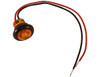 5623424 - .75 Inch Round Marker Clearance Lights - 1 Amber LED with Stripped Leads
