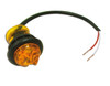 5627522 - .75 Inch Round Marker Clearance Lights - 1 LED Amber With Stripped Leads