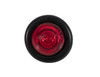 5623414 - .75 Inch Round Marker Clearance Lights - 1 LED Red With Stripped Leads