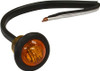 5627527 - .75 Inch Round Marker Clearance Lights - 3 LED Amber With Stripped Leads-Retailed