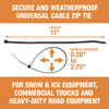 BTN011WR - 0.180 x 11 Inch Black Weather Resistant Zip Ties 50 Pound, 500 Pieces