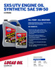 Lucas Oil 11208 Synthetic SAE 5W-50 SxS/UTV Engine Oil, 1 Quart