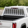 851305 - 20.20-inch Tall Gloss White Heavy-Duty Steel GuardDogg Pickup Truck Headache Rack Bundle with Mounting Brackets