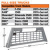851405 - 23.00-inch Tall Gloss White Heavy-Duty Steel GuardDogg Pickup Truck Headache Rack Bundle with Mounting Brackets