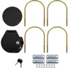CC610 - 6 Inch Locking Conduit Carrier Kit, Black Powder Coat Finish